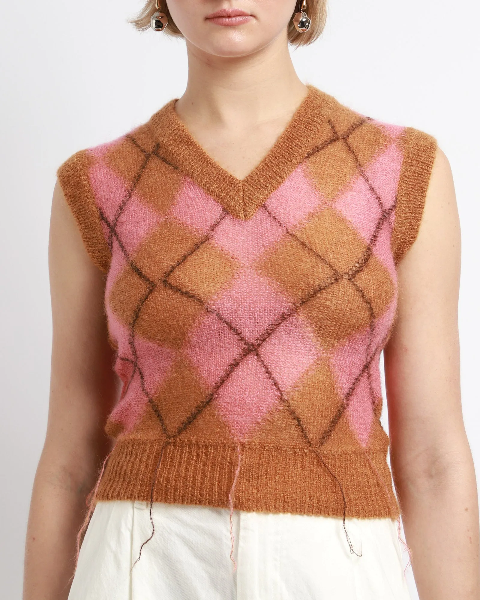 Furry Knit Vest