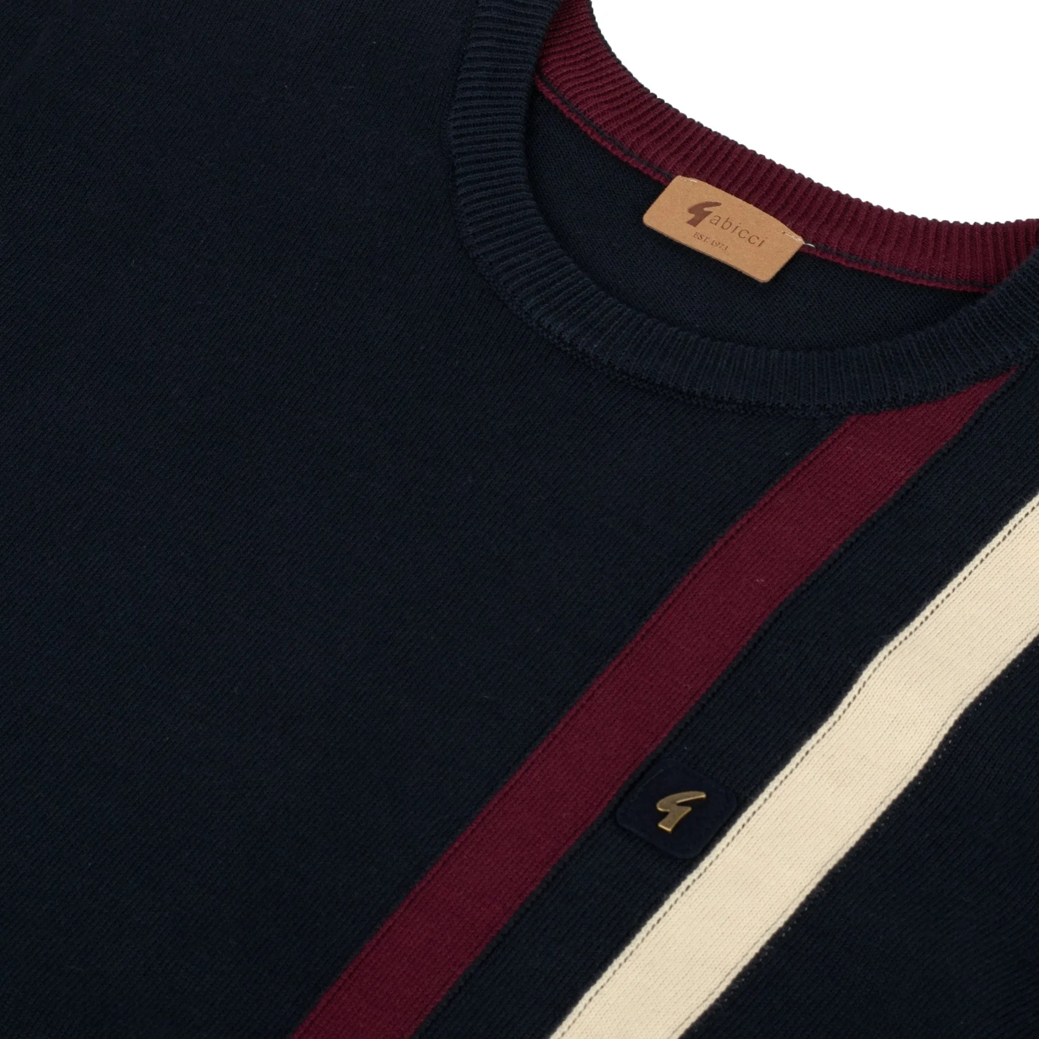 Gabicci Vintage Capone Knit Jumper Navy