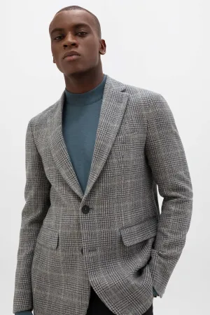 Grey Glen Check Tweed Jacket