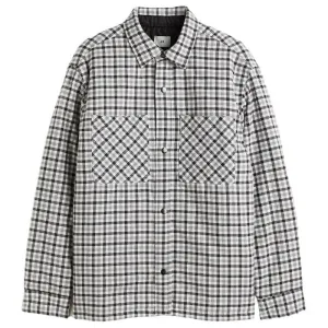 H&M Padded Shirt, grey/white