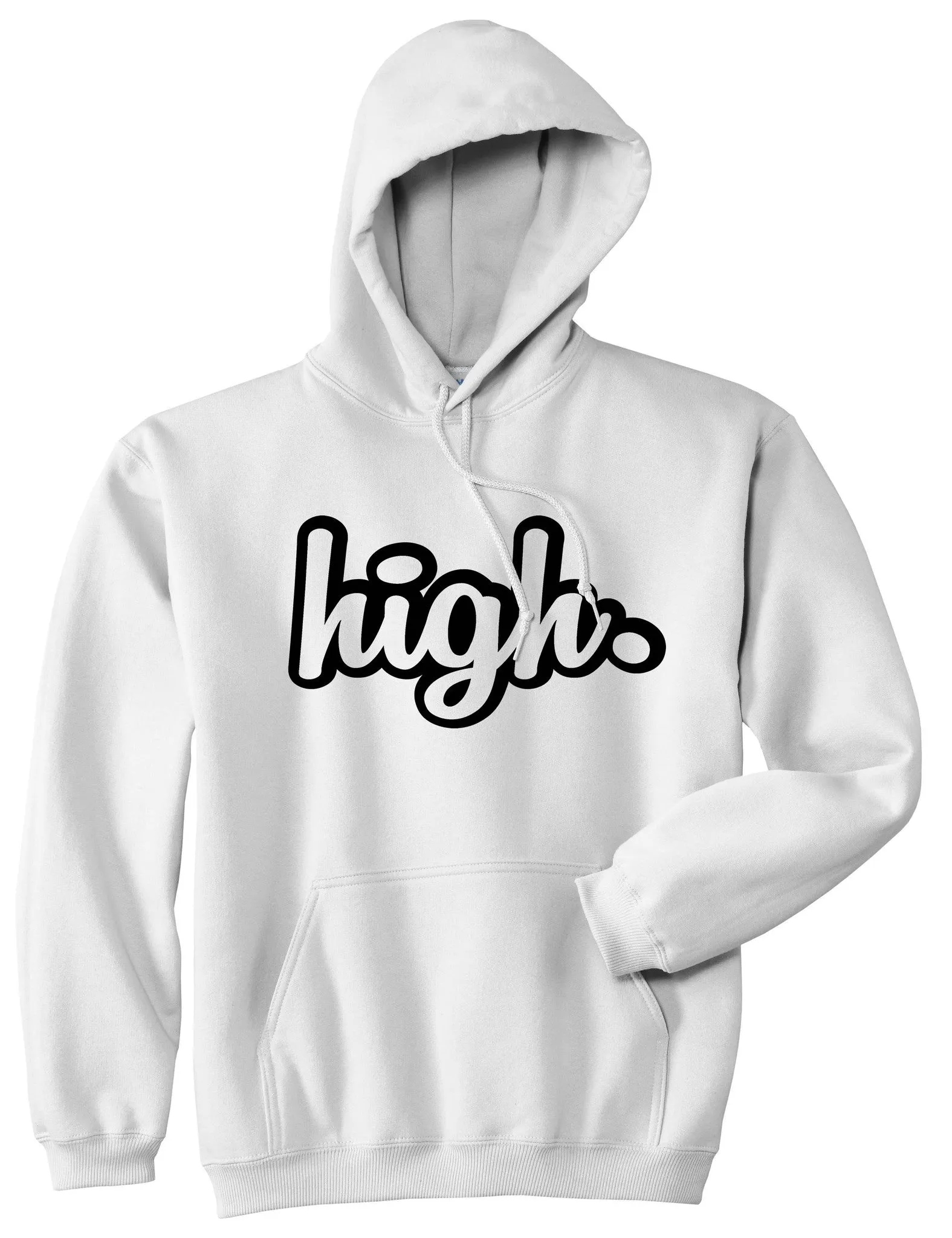 High Outline Weed Pullover Hoodie Hoody