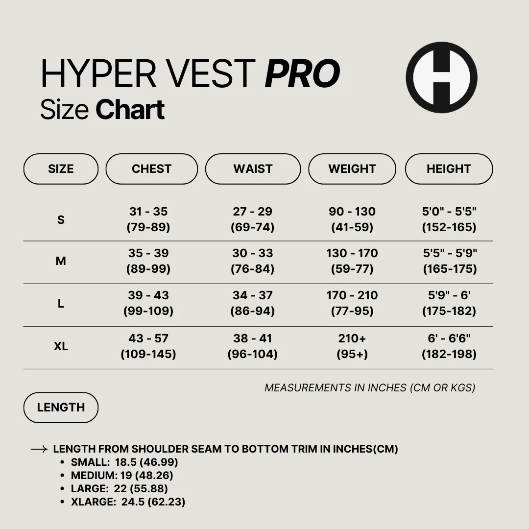 Hyper Vest PRO Weight Vest | Adjustable, Comfortable, Thin