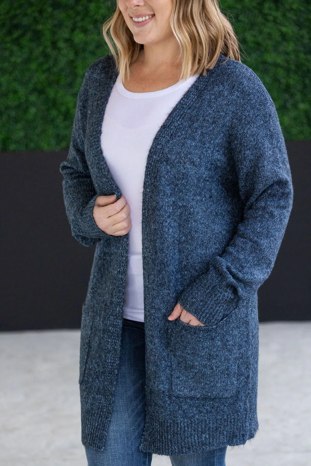 IN STOCK Madison Cozy Cardigan - Midnight Skies