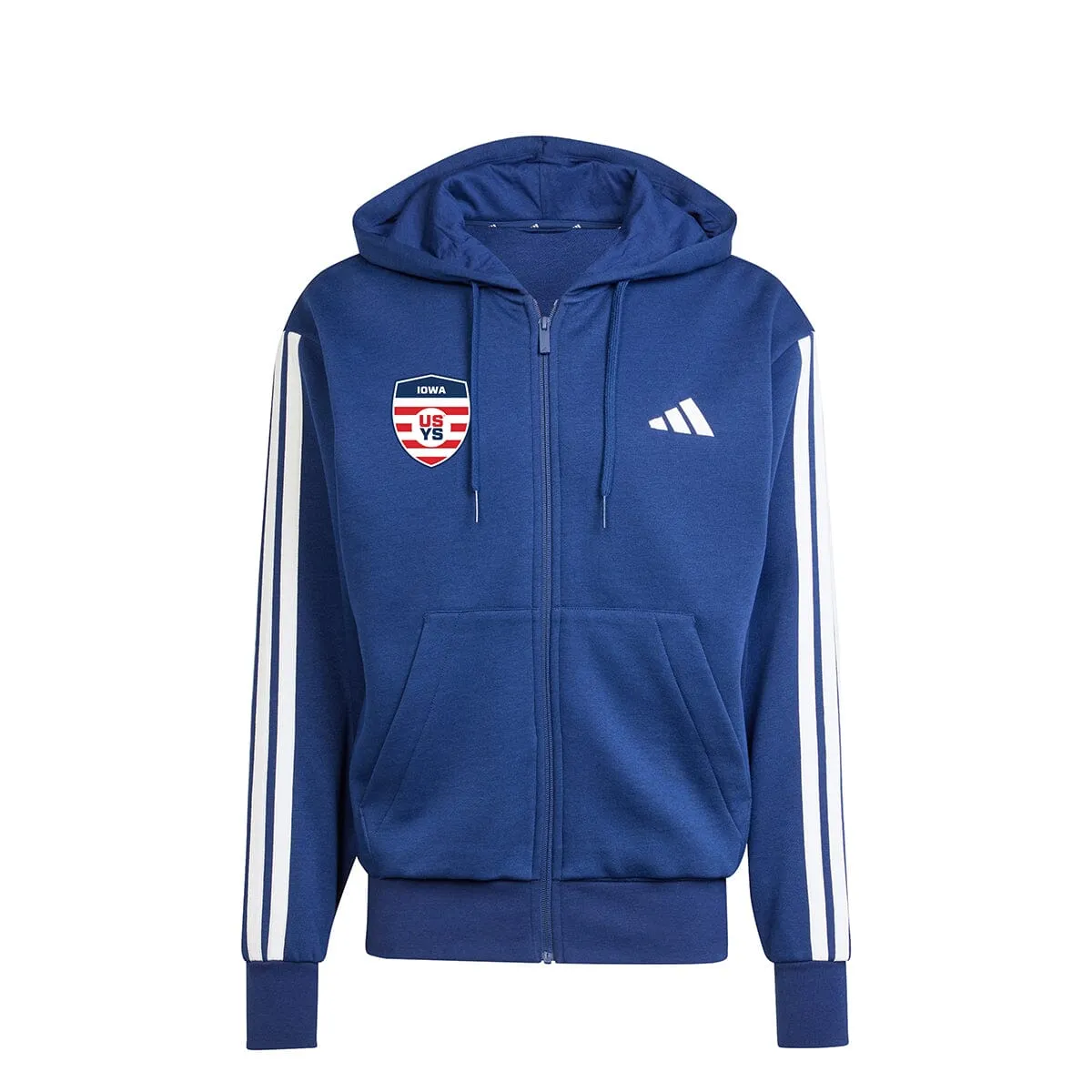 Iowa ODP Men's 3 Stripe FZ Hoodie