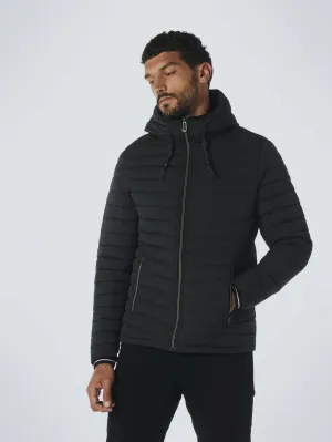 Jacket Hooded Short Fit Padded | Black