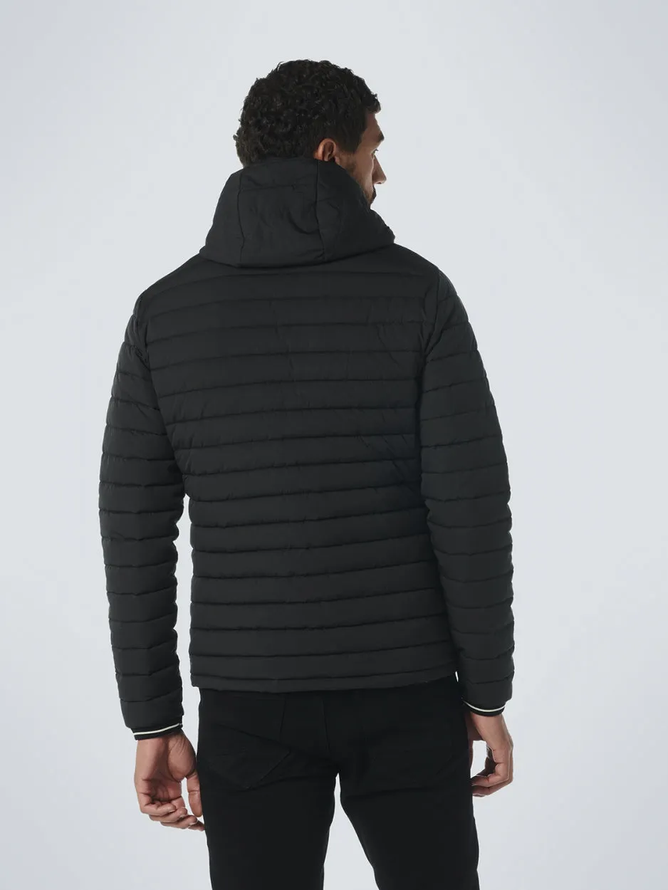 Jacket Hooded Short Fit Padded | Black