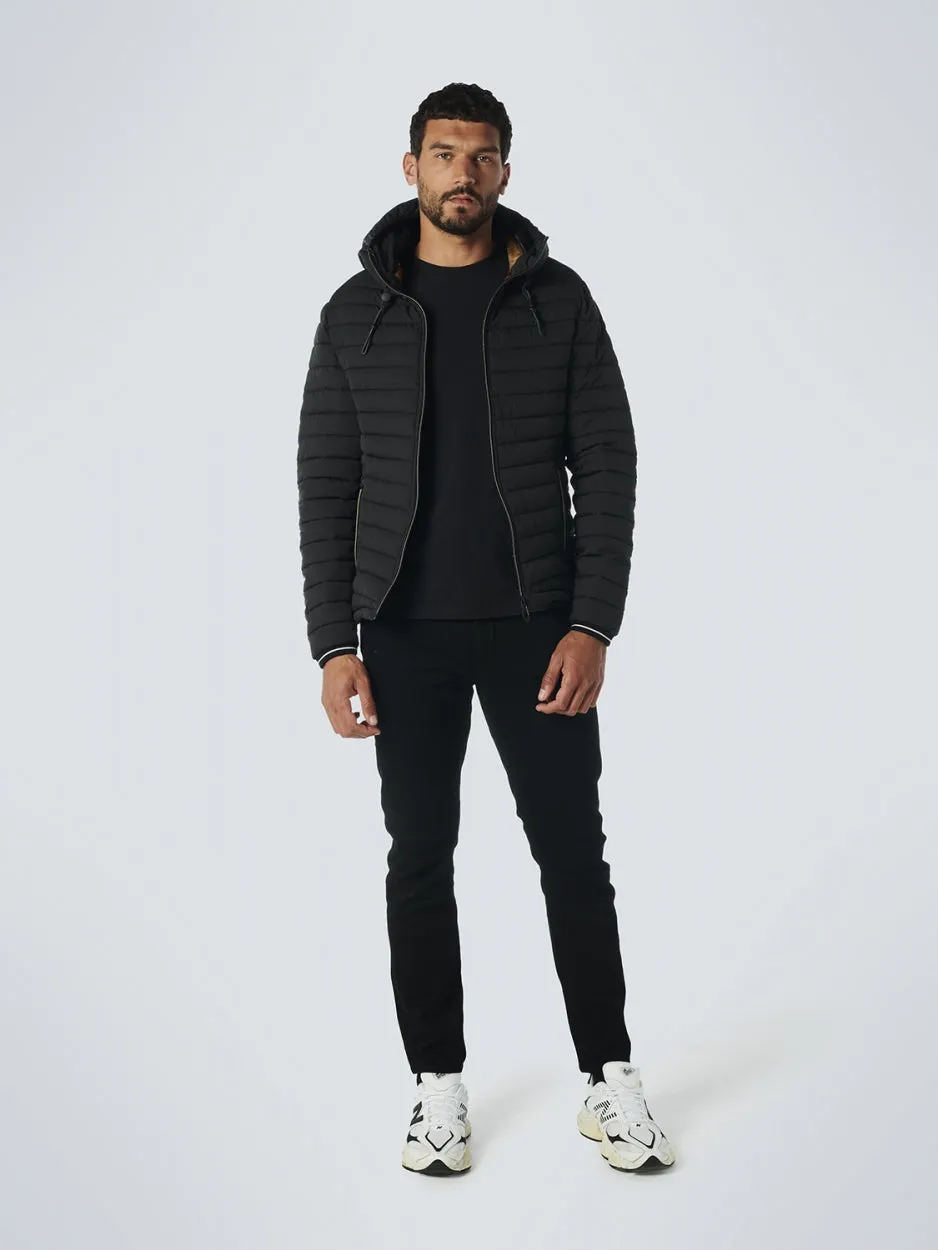 Jacket Hooded Short Fit Padded | Black