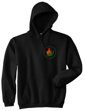 Jalapeno Hot Pepper Chest Mens Pullover Hoodie