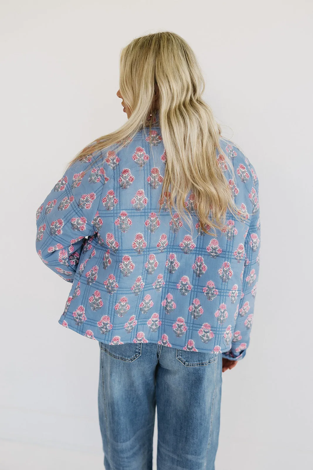 Joanna Reversible Jacket - Blue/Multi