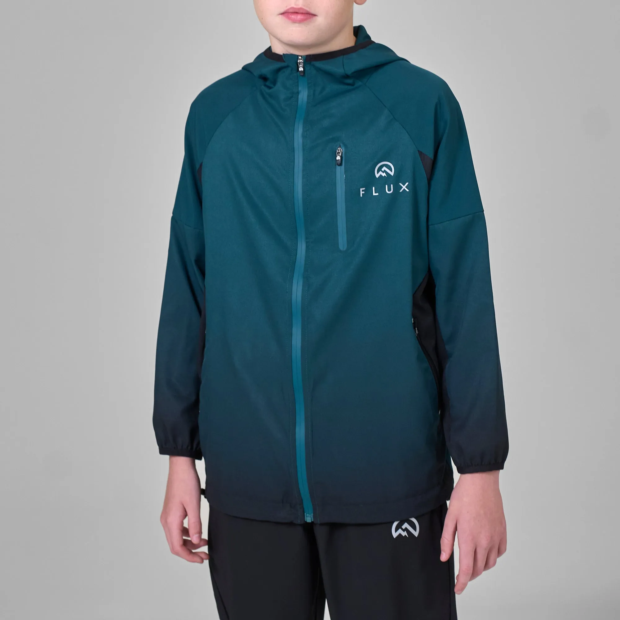 Junior Gradient Jacket - Jungle Green