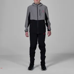 Junior Versatility Tracksuit Jacket - Black/Grey/Red