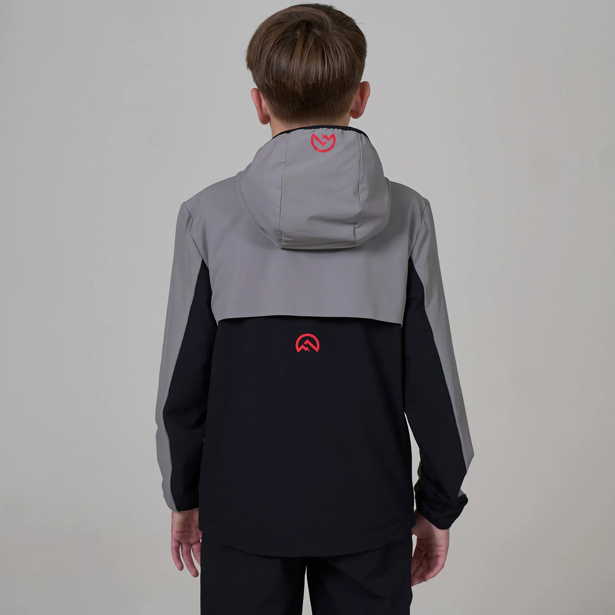 Junior Versatility Tracksuit Jacket - Black/Grey/Red