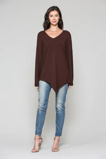 Kelly Knit Top | Chocolate