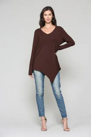 Kelly Knit Top | Chocolate