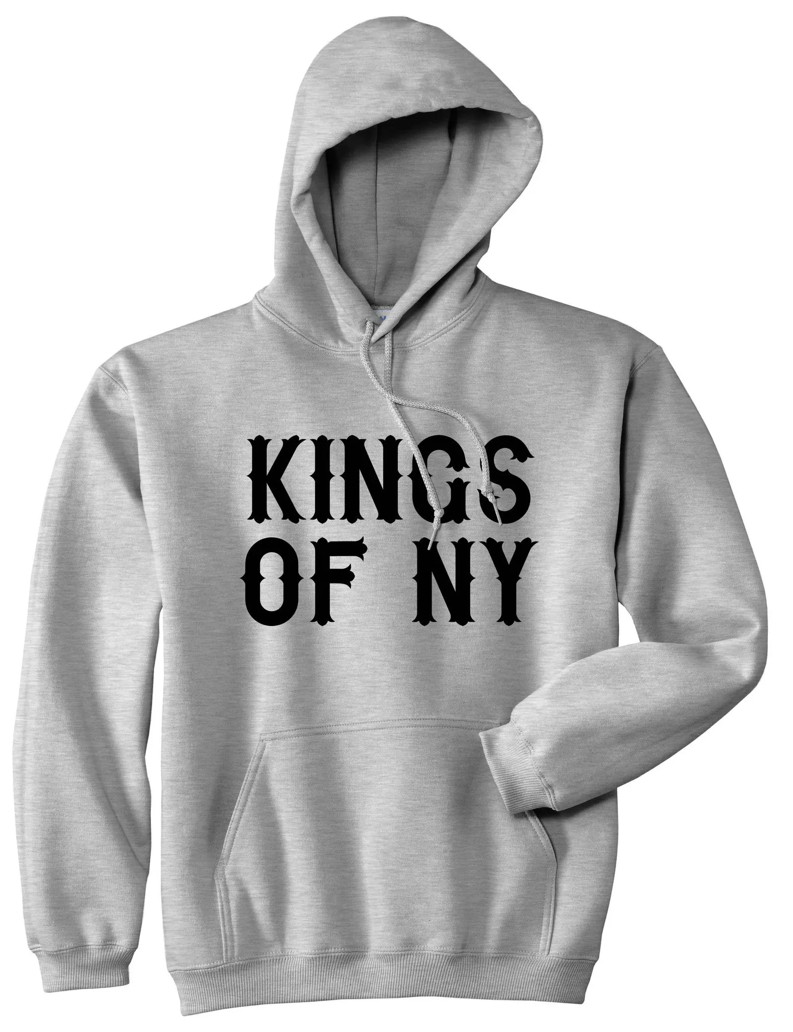 Kings Of NY Retro Font Logo Pullover Hoodie Hoody