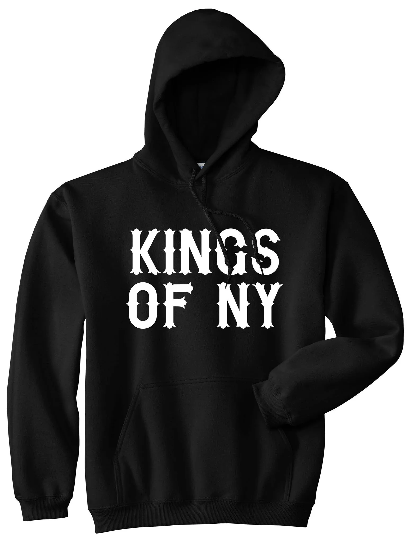 Kings Of NY Retro Font Logo Pullover Hoodie Hoody