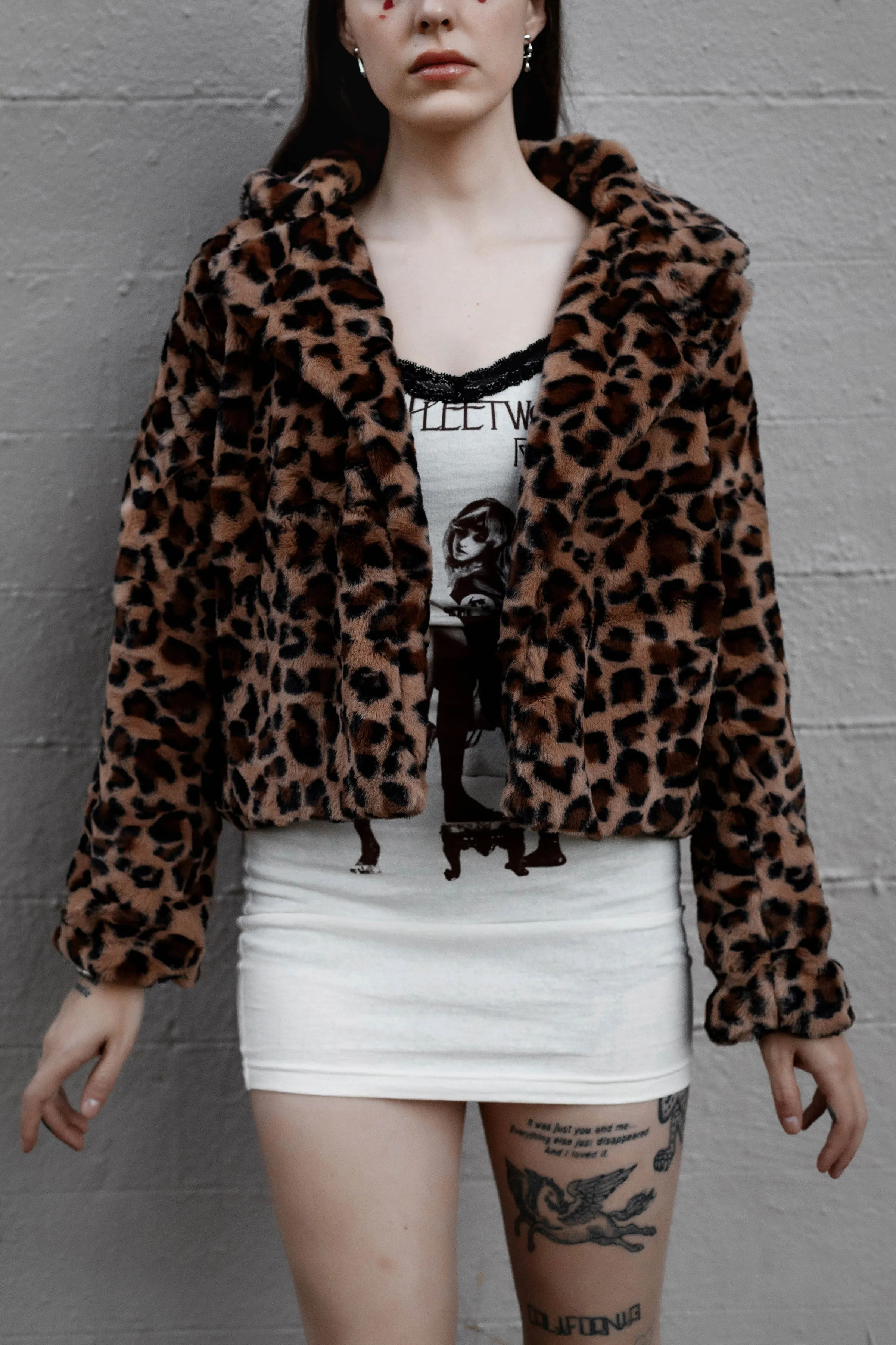 Leopard Faux Fur (Short) Jacket