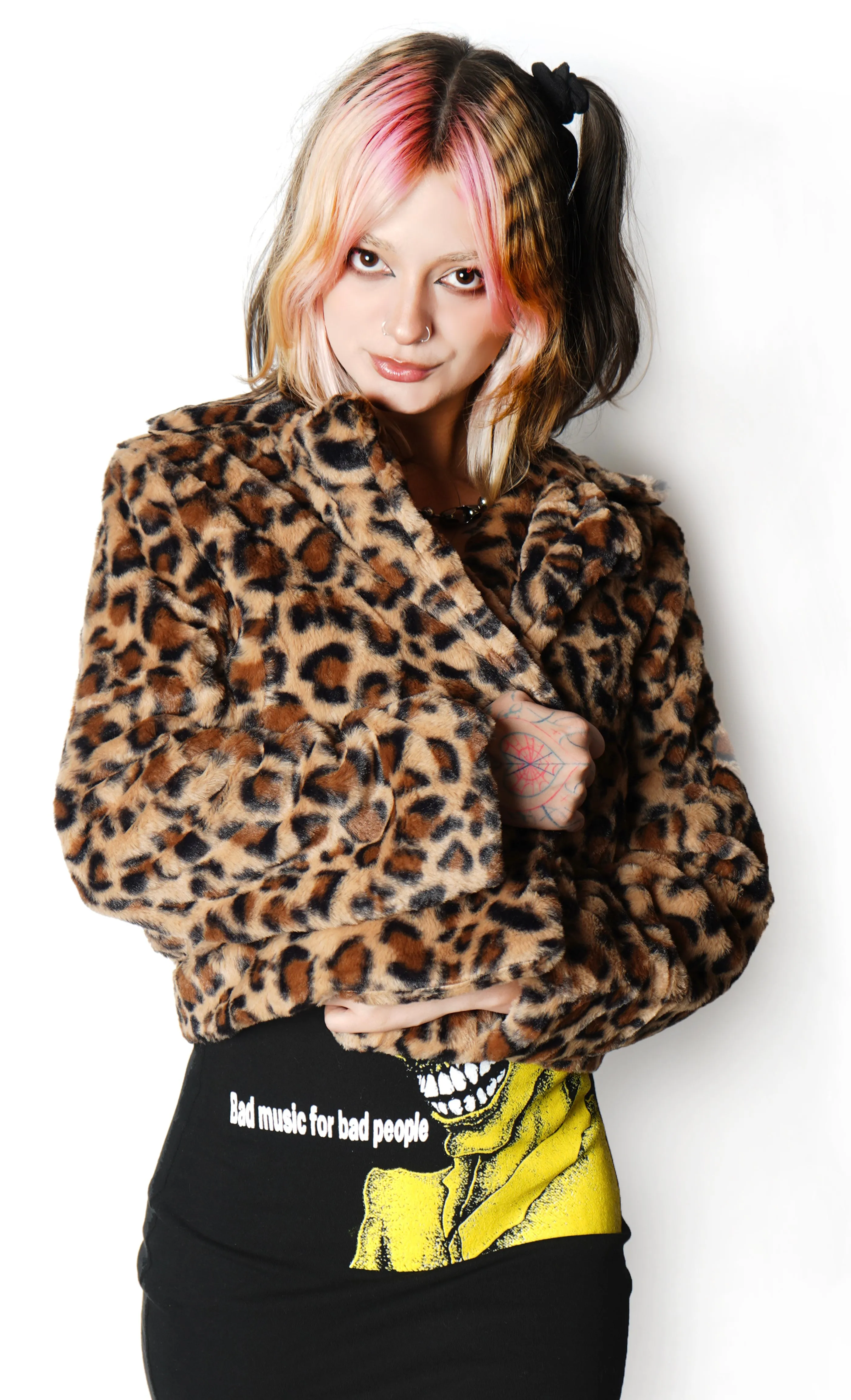 Leopard Faux Fur (Short) Jacket