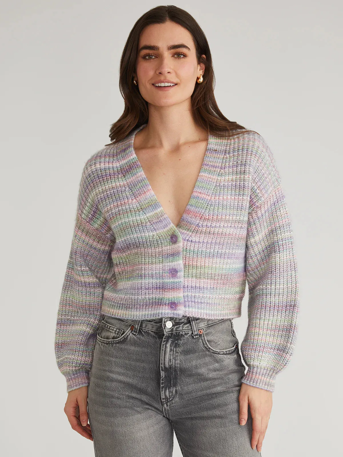 Libby Cardigan - Lavender Multi