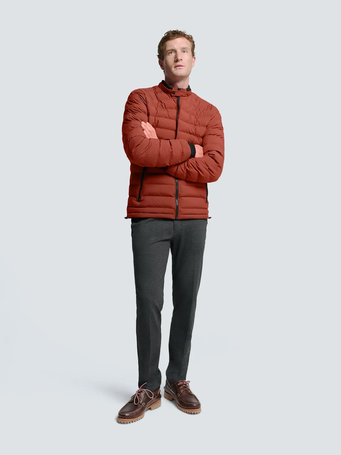 Lightweight Quilted Jacket with Sporty Look | Rusty