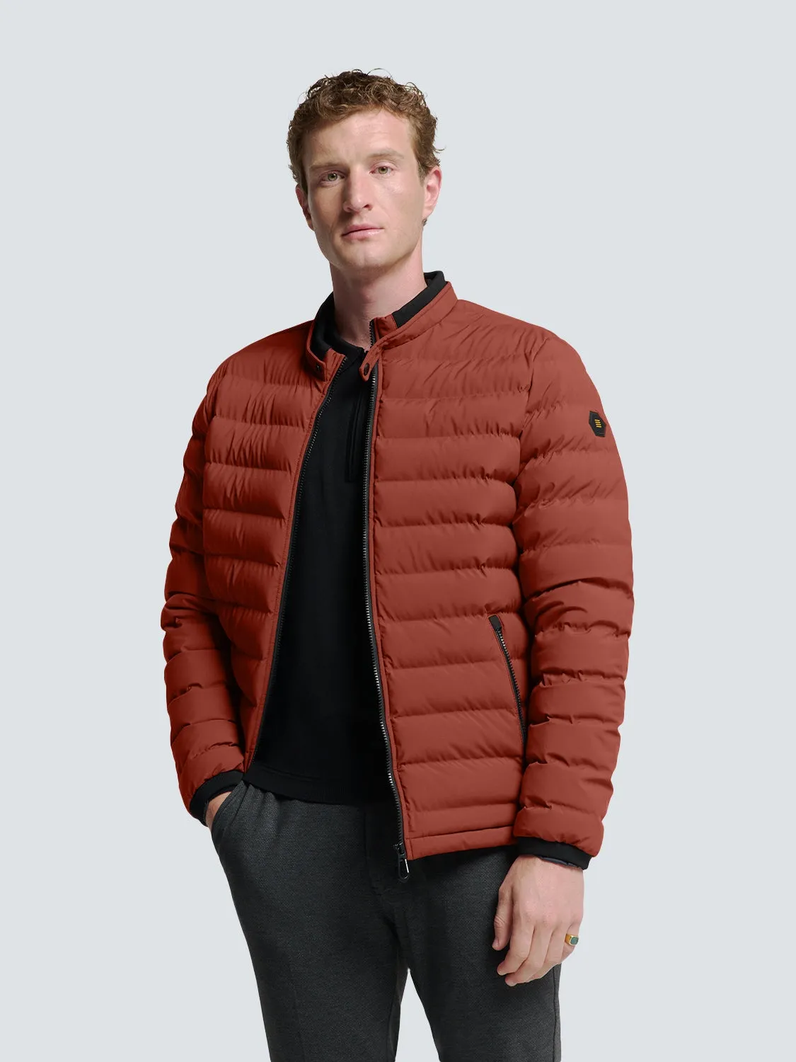 Lightweight Quilted Jacket with Sporty Look | Rusty