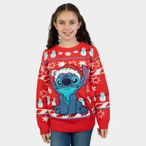 Lilo And Stitch Girls Christmas Jumper