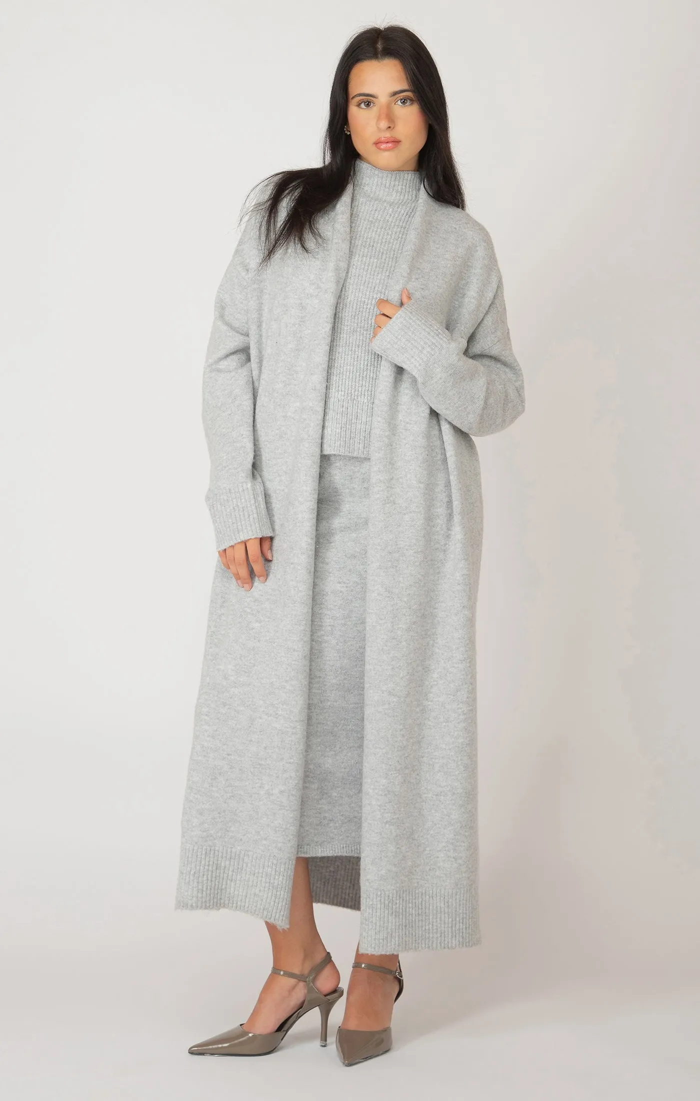 Longline Open Cardigan