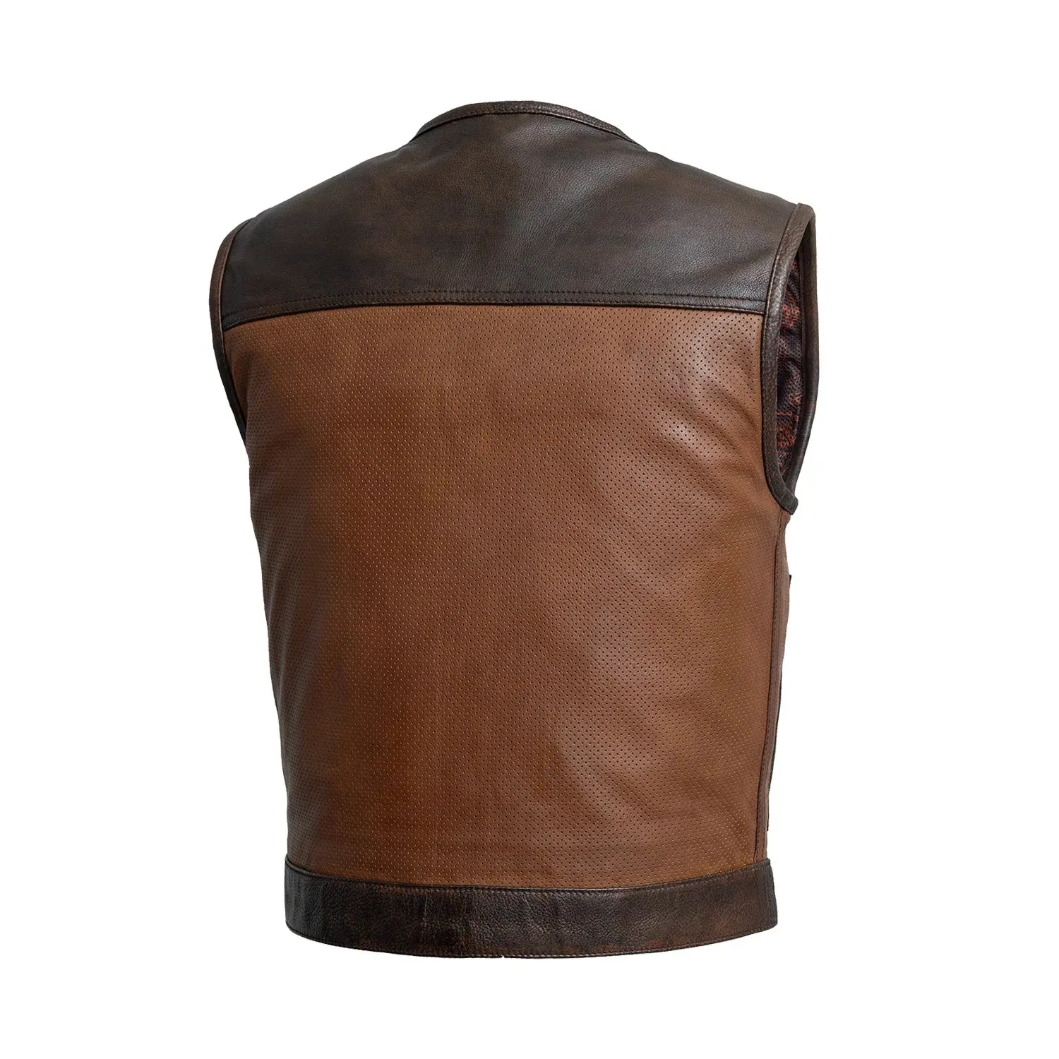 Lowside Gunner Men's Perforated Leather Vest