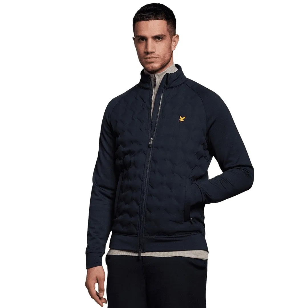 Lyle & Scott Check Quilt Back Fleece Golf Jacket JK1861G