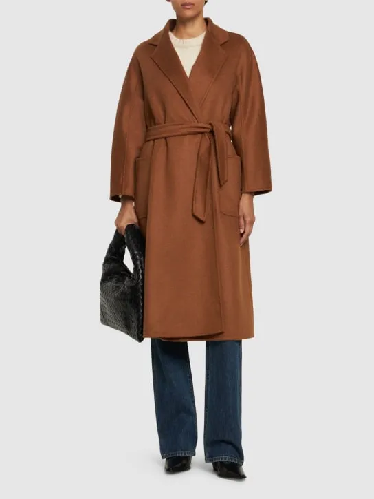 Max Mara   Ludmilla1 cashmere belted long coat 