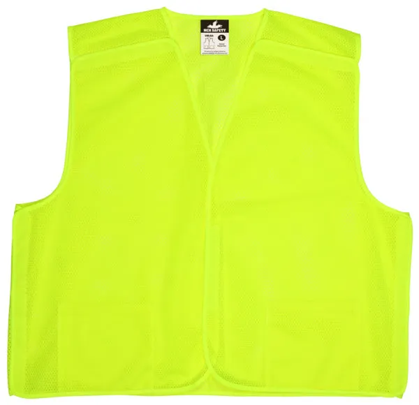 MCR Safety Lime Green, Mesh, Breakaway L