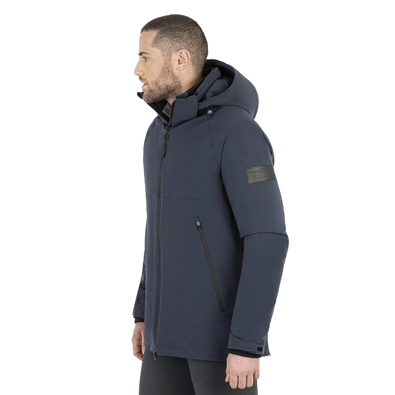 MEN&#x27;S 3/4 PADDED JACKET WITH HOOD MOD.CALLEC