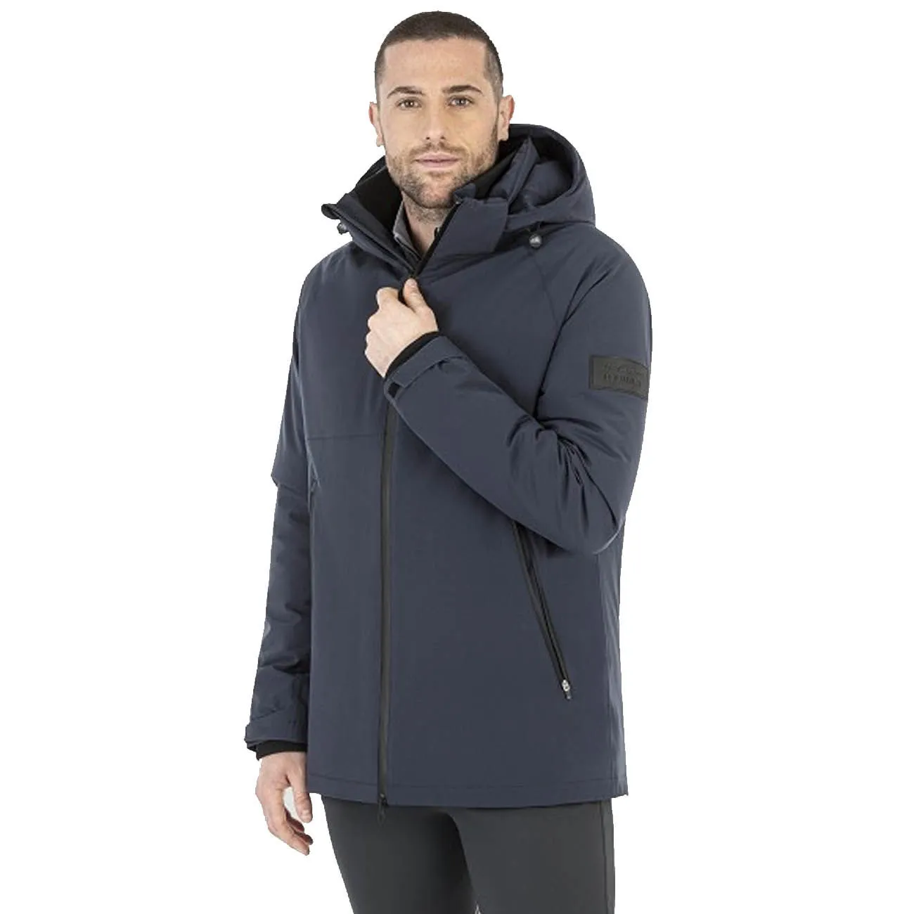 MEN&#x27;S 3/4 PADDED JACKET WITH HOOD MOD.CALLEC