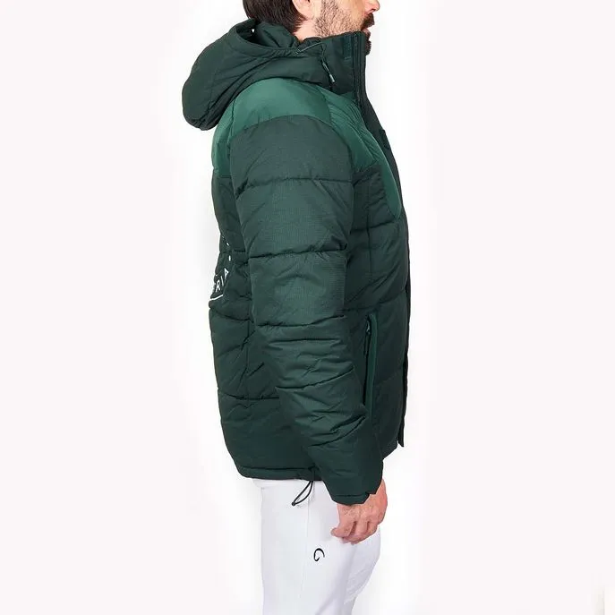 MEN&#x27;S PADDED JACKET WITH EMBROIDERED LOGO HOOD