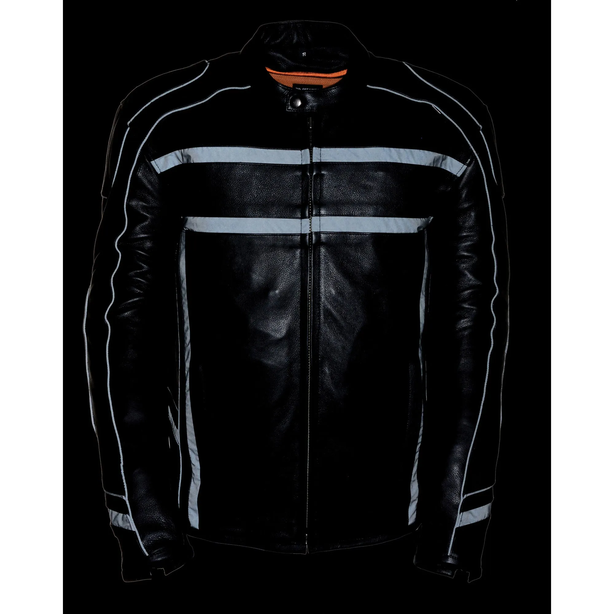 Men's Reflective Band & Piping Scooter Jacket