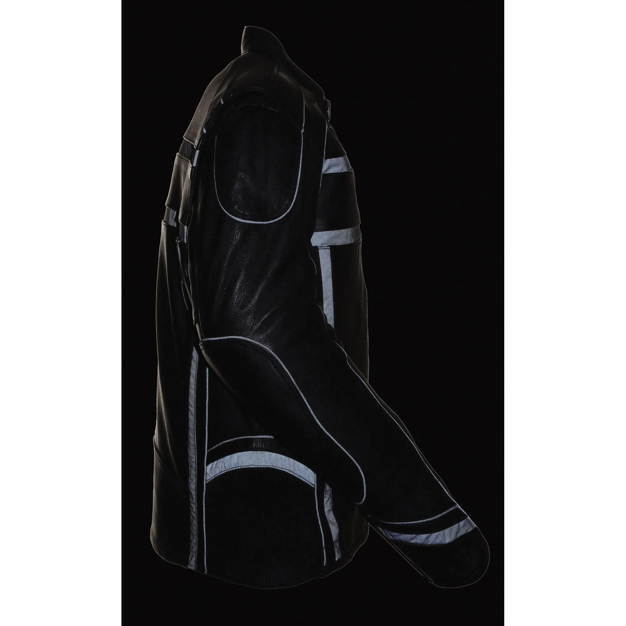 Men's Reflective Band & Piping Scooter Jacket