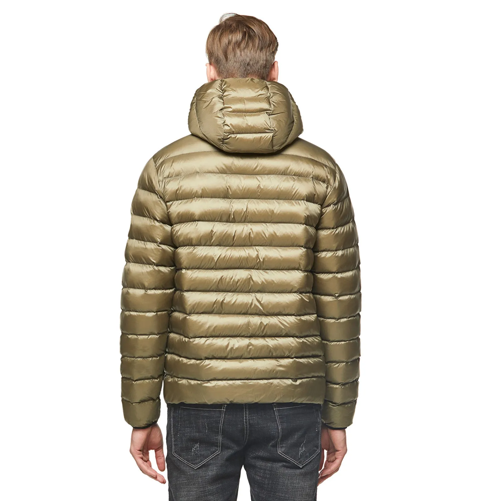 Midnight Padded Reflective Zip Jacket - Khaki