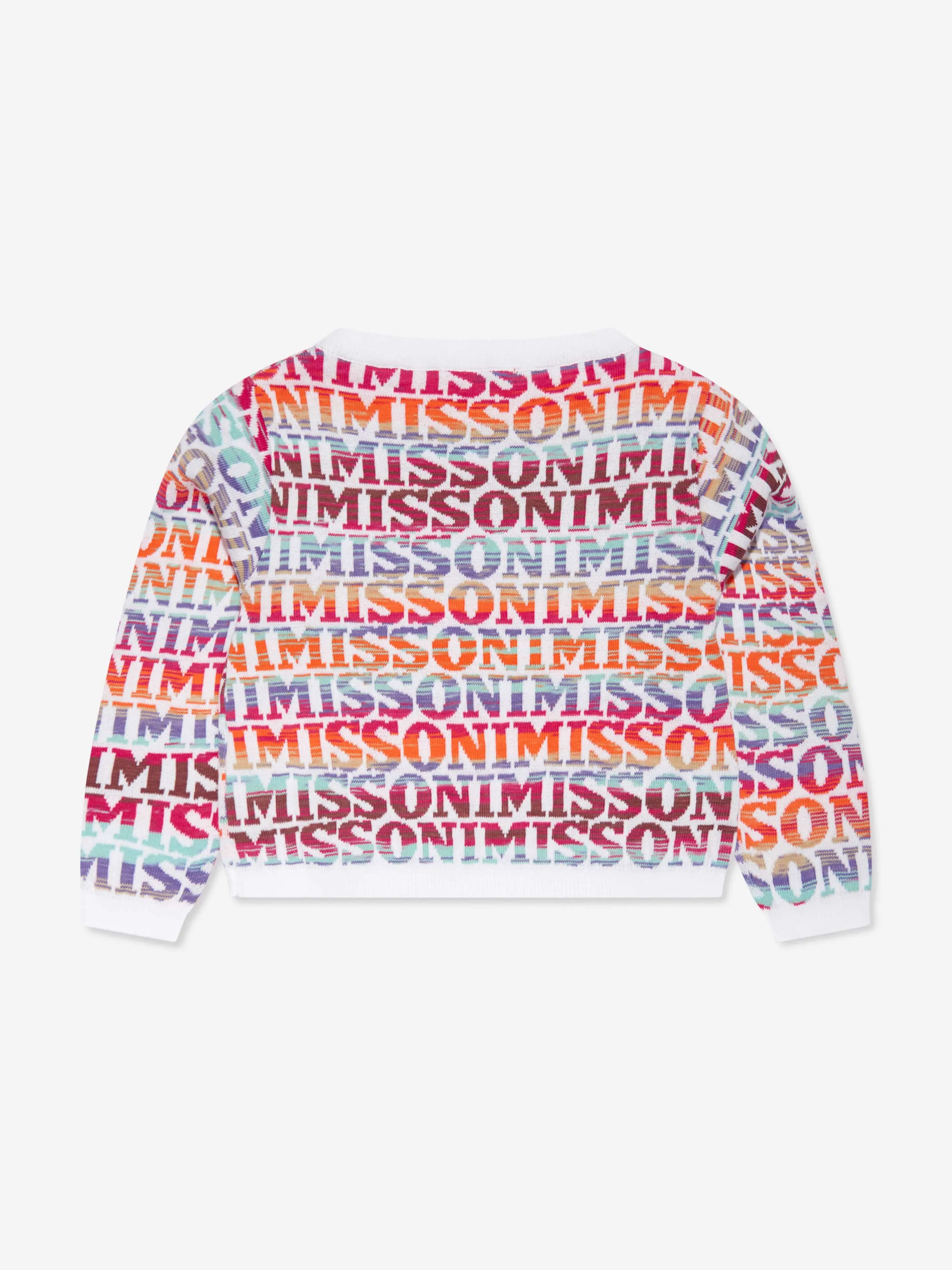 Missoni Girls Logo Knitted Jumper in Multicolour