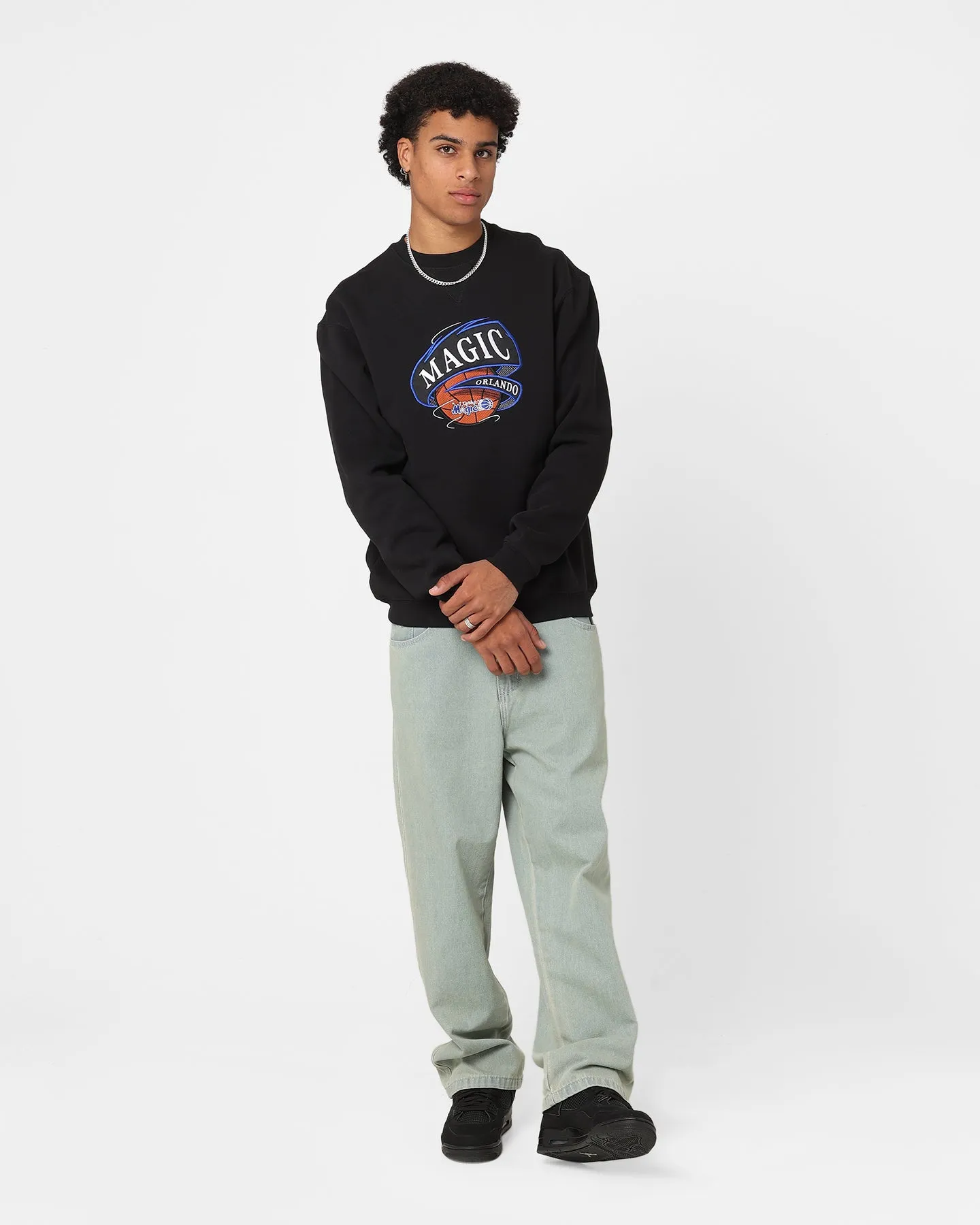 Mitchell & Ness Orlando Magic Rotate Crewneck Black