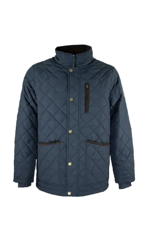 MJ003 - Men's Aron Quilted Jacket - NAVY