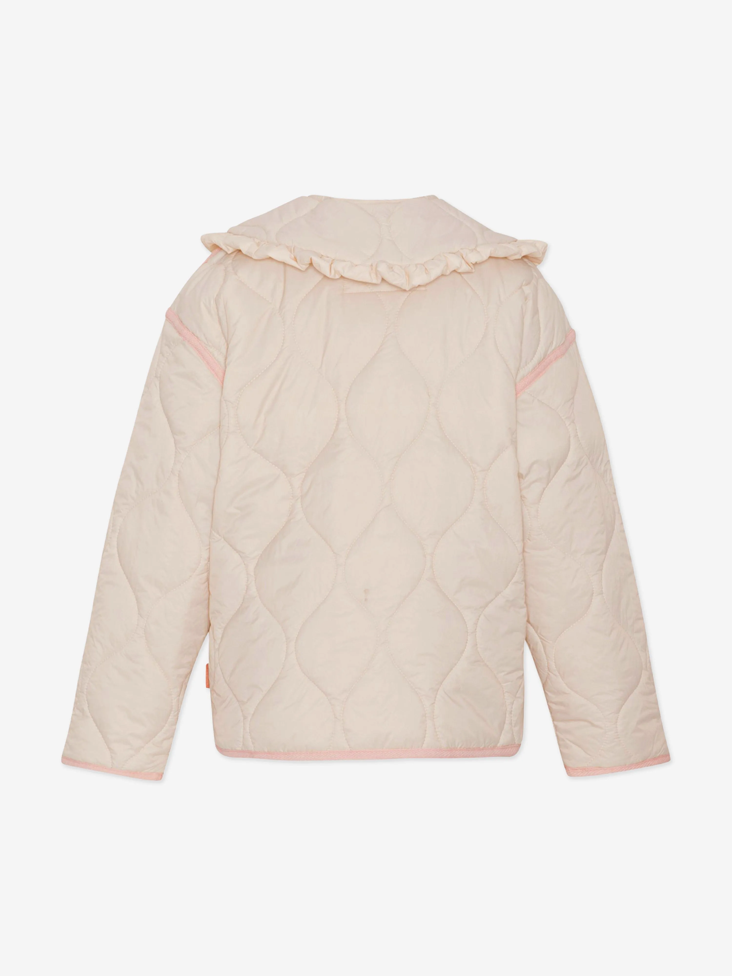 Molo Girls Quilted Jacket in Pink