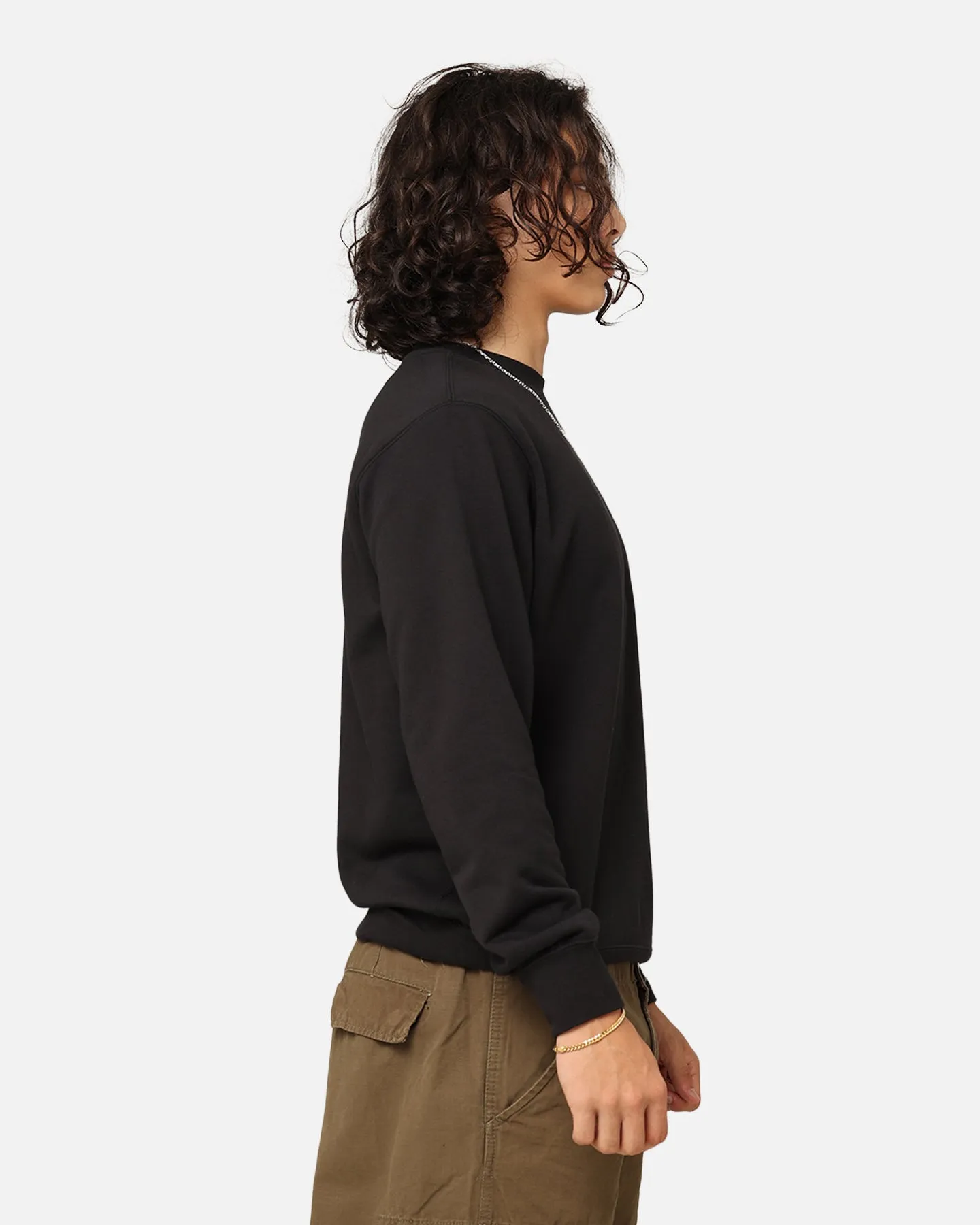 Nike Sportswear French Terry Crewneck Black/White