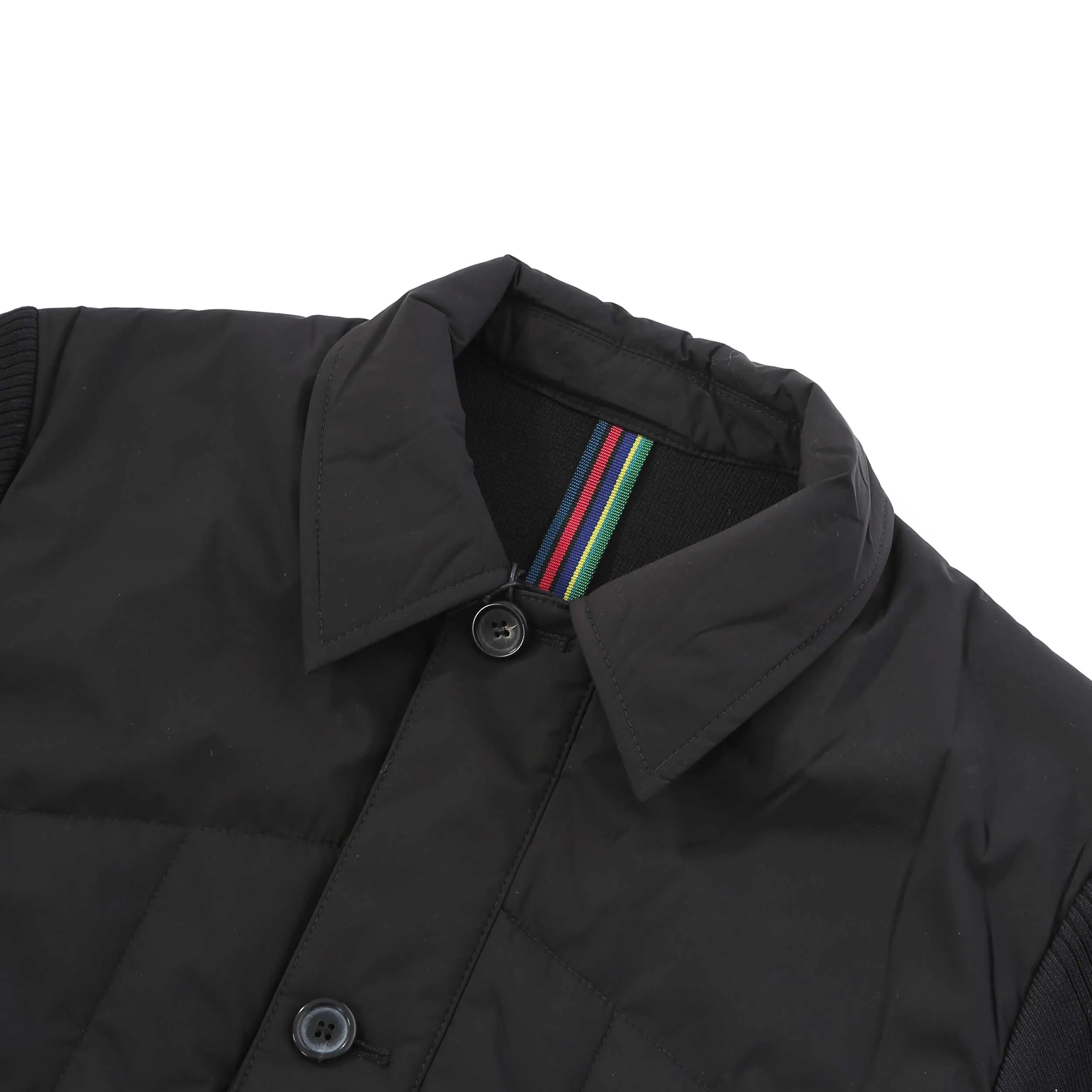 Paul Smith REC Wadding Mixed Media Jacket in Black