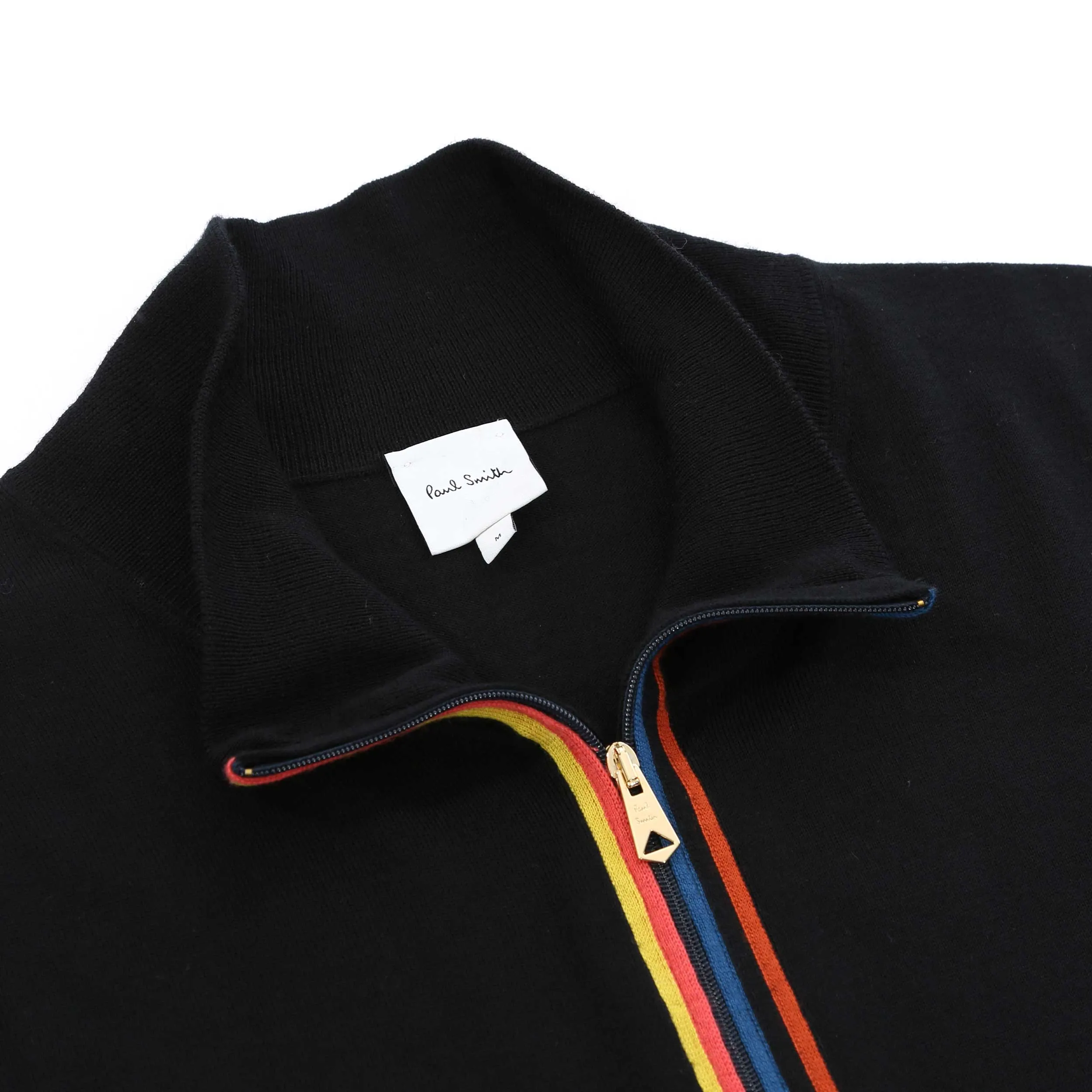 Paul Smith Zip Thru Cardigan in Black