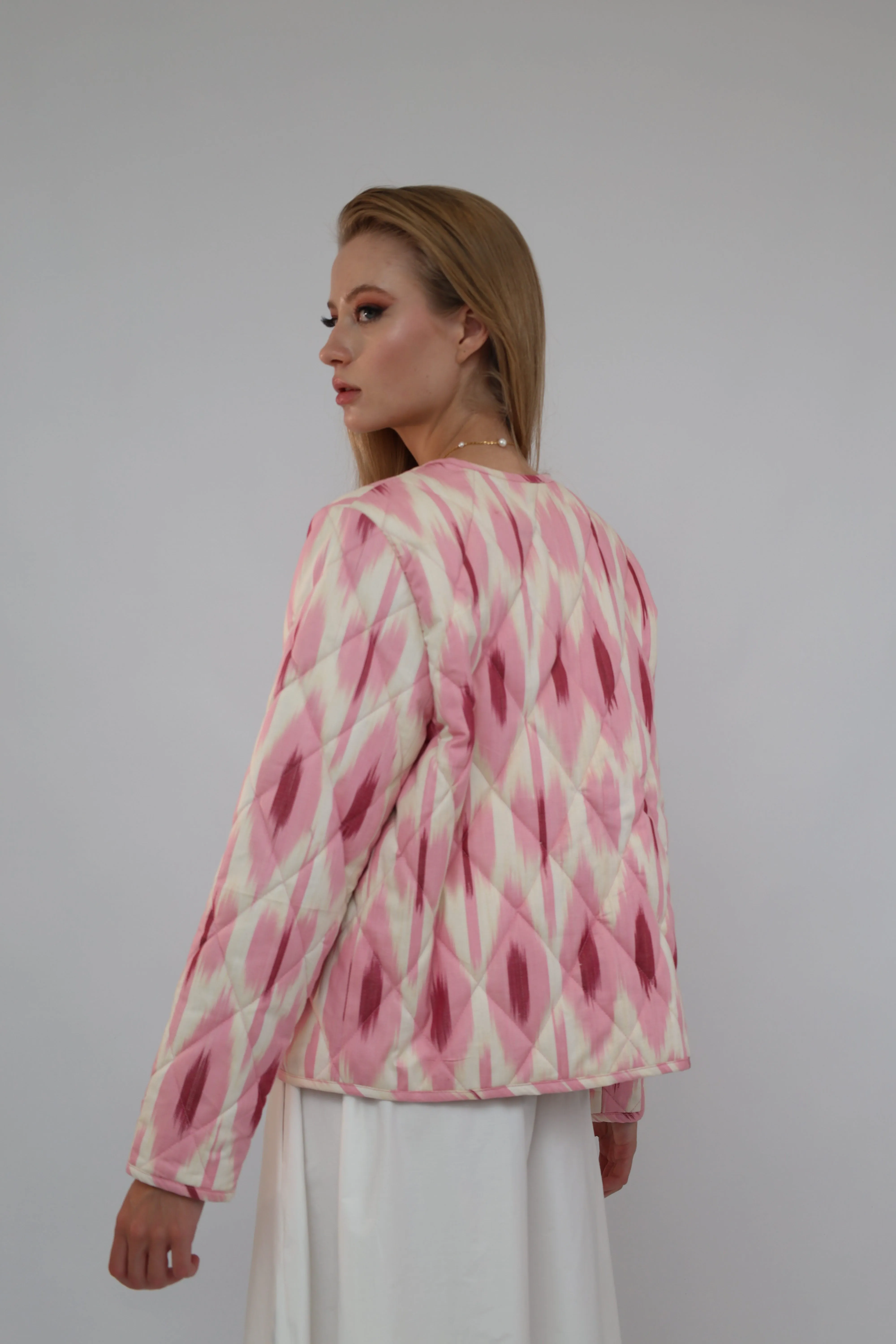 Pink Quilted Jacket