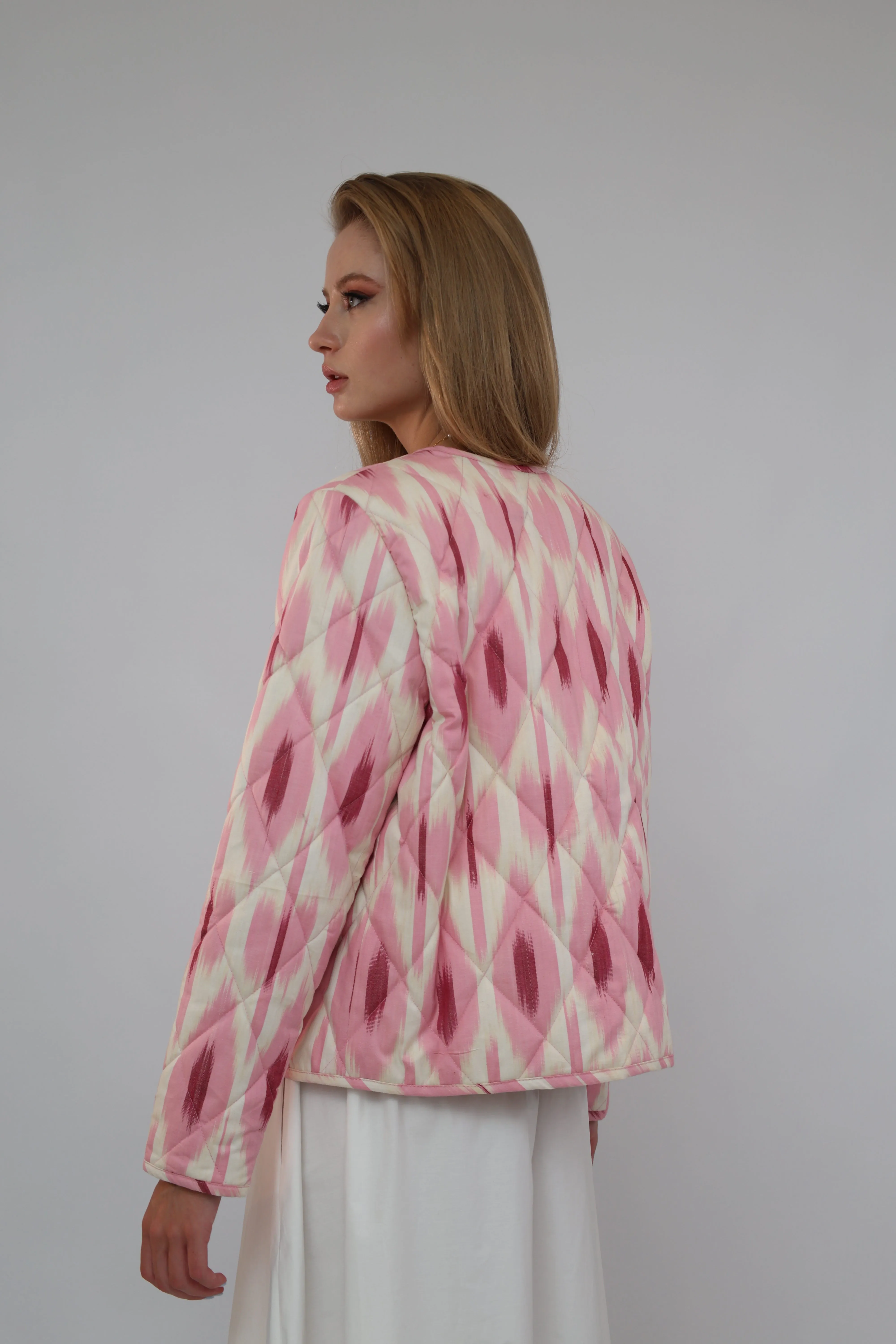 Pink Quilted Jacket