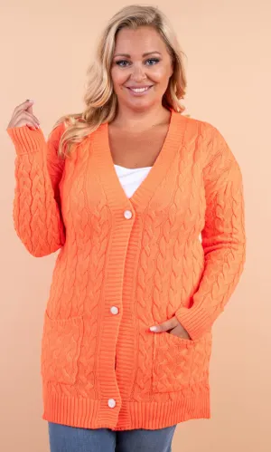 PLUSSIZE Vest oranje Didi