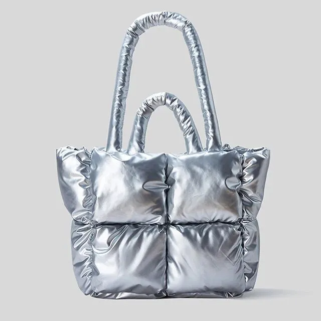 Pre Order:  Metallic Quilted Shoulder Bag