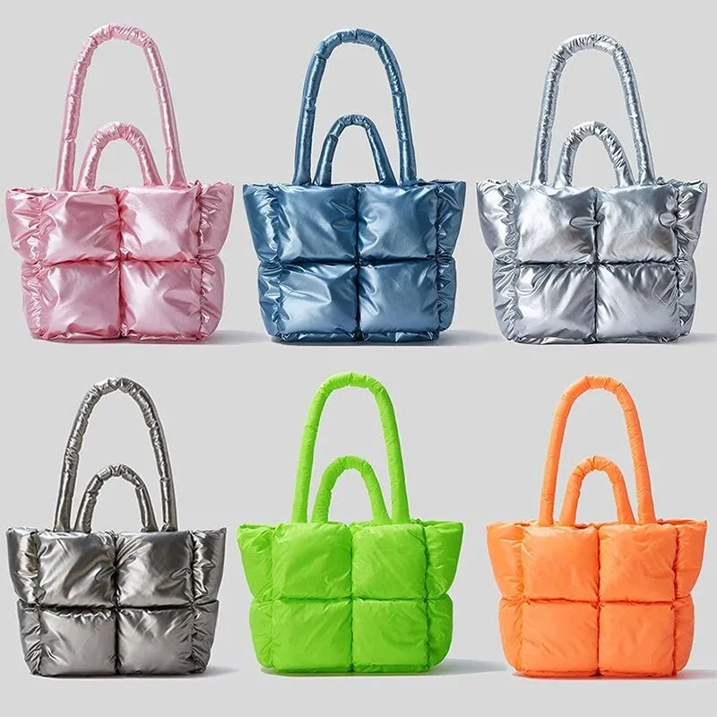 Pre Order:  Metallic Quilted Shoulder Bag