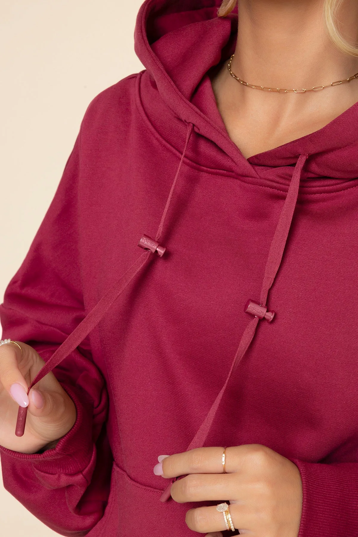 Pullover Cloud Hoodie - Ruby